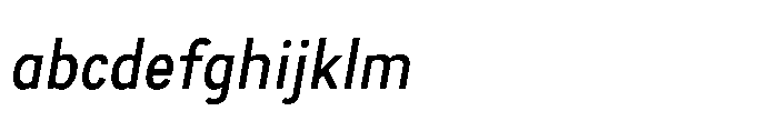 Itinera Narrow Regular Italic FONT