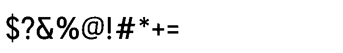 Itinera Narrow Regular Font OTHER CHARS