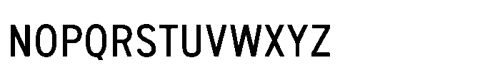 Itinera Narrow Regular Font UPPERCASE