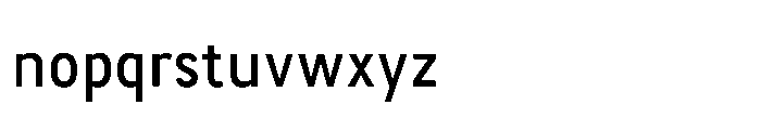 Itinera Narrow Regular Font LOWERCASE