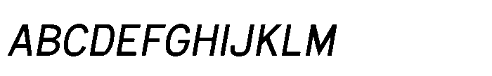 Itinera Regular Italic Font UPPERCASE