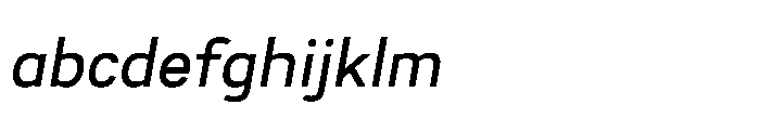 Itinera Regular Italic FONT