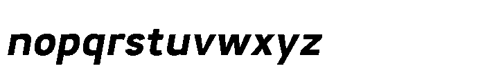 Itinera Semi Bold Italic Font LOWERCASE