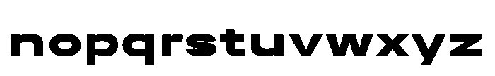 Itinera Wide Black Font LOWERCASE