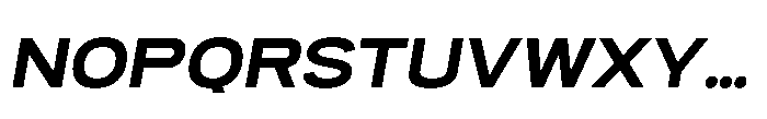 Itinera Wide Bold Italic Font UPPERCASE