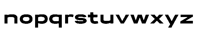 Itinera Wide Bold Font LOWERCASE