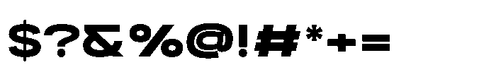 Itinera Wide Extra Bold Font OTHER CHARS