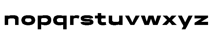 Itinera Wide Extra Bold Font LOWERCASE