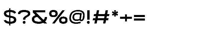 Itinera Wide Medium Font OTHER CHARS