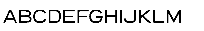 Itinera Wide Regular Font UPPERCASE
