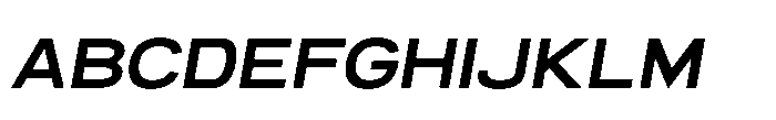 Itinera Wide Semi Bold Italic Font UPPERCASE