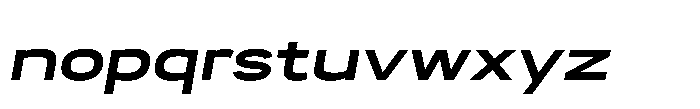 Itinera Wide Semi Bold Italic Font LOWERCASE