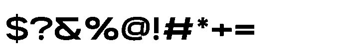 Itinera Wide Semi Bold Font OTHER CHARS