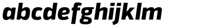 Itoya Extra Bold Italic Font LOWERCASE