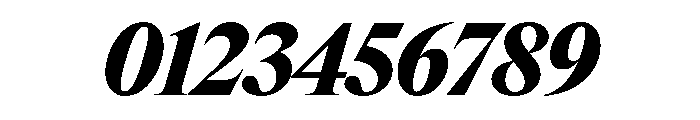 Items BlackItalic Font OTHER CHARS
