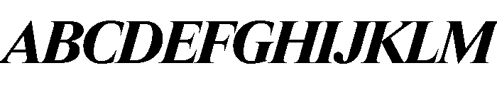 Items BlackItalic Font UPPERCASE