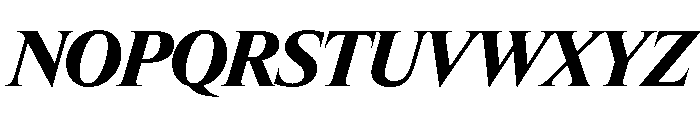 Items BlackItalic Font UPPERCASE