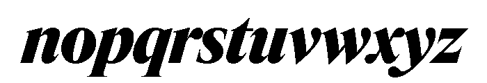 Items BlackItalic Font LOWERCASE