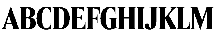 Items CondensedBlack Font UPPERCASE