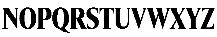 Items CondensedBlack Font UPPERCASE
