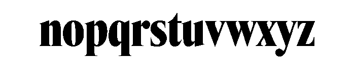 Items CondensedBlack Font LOWERCASE