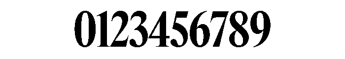 Items CondensedBold Font OTHER CHARS