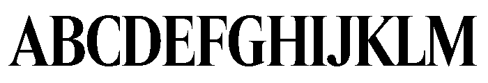 Items CondensedBold Font UPPERCASE
