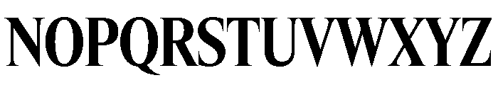 Items CondensedBold Font UPPERCASE