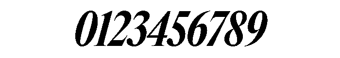 Items CondensedBoldItalic Font OTHER CHARS