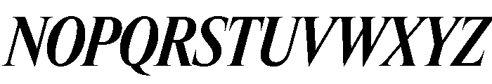Items CondensedBoldItalic Font UPPERCASE