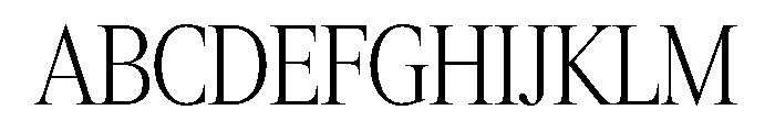 Items CondensedLight Font UPPERCASE