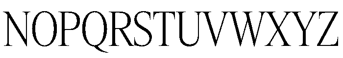Items CondensedLight Font UPPERCASE