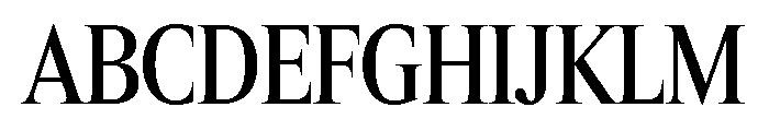 Items CondensedMedium Font UPPERCASE