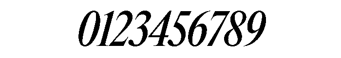 Items CondensedMediumItalic Font OTHER CHARS