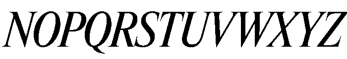 Items CondensedMediumItalic Font UPPERCASE