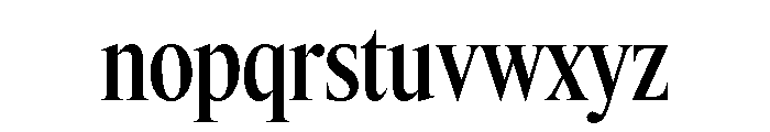 Items CondensedMedium Font LOWERCASE