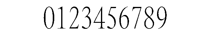 Items CondensedMonospaced Font OTHER CHARS