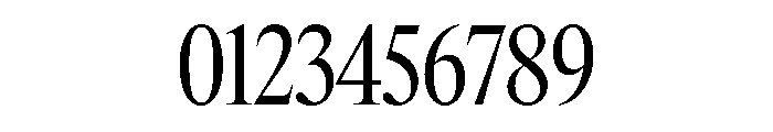 Items CondensedRegular Font OTHER CHARS