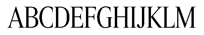 Items CondensedRegular Font UPPERCASE
