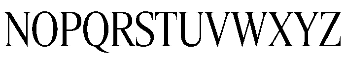 Items CondensedRegular Font UPPERCASE