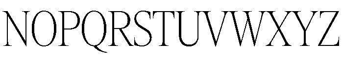 Items CondensedThin Font UPPERCASE