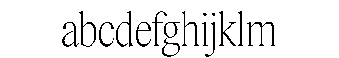 Items CondensedThin FONT
