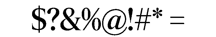 Items Medium Font OTHER CHARS