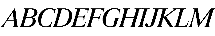 Items MediumItalic Font UPPERCASE