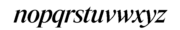 Items MediumItalic Font LOWERCASE