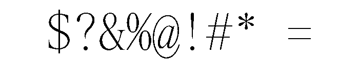Items Monospaced Font OTHER CHARS