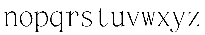 Items Monospaced Font LOWERCASE