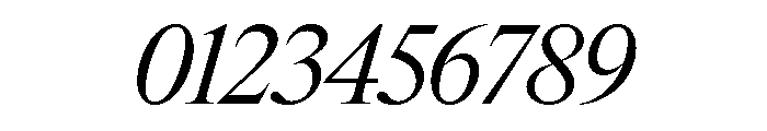Items RegularItalic Font OTHER CHARS
