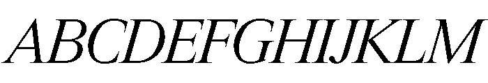 Items RegularItalic Font UPPERCASE