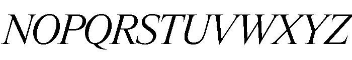 Items RegularItalic Font UPPERCASE
